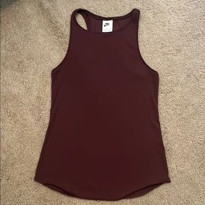 Women’s Nike Ribbed Maroon Tank Top